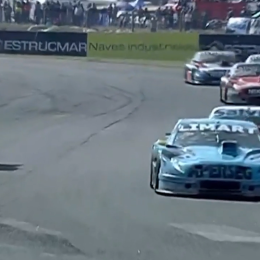 TC: Gini aprovechó un error de los líderes y se quedó con la punta de la carrera en Rafaela