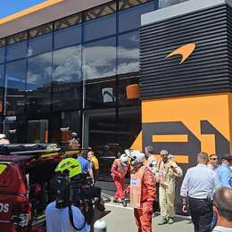 F1: ¡Atención! Un incendio causó preocupación en el GP de España