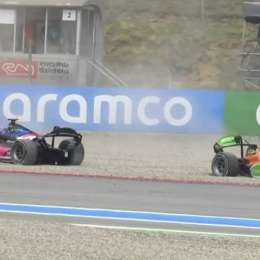 F2: accidentada largada para Martins y Hauger en Barcelona