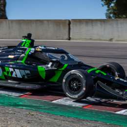 IndyCar: Canapino se metió tercero en el warm-up de Laguna Seca