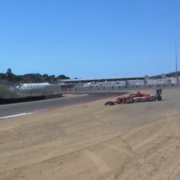 IndyCar: el fuerte golpe de Luca Ghiotto en Laguna Seca