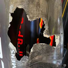 F1: ¡Tremendo! Así quedó el Red Bull de Checo Pérez tras el choque con Piastri