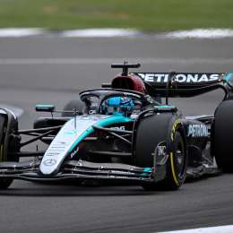 F1: Russell, el más rápido en una práctica marcada por la lluvia previo a la Qualy en Silverstone