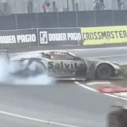 TC: Ciantini y un trompo cuando venía tercero en Posadas