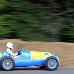 La Ferrari de Fangio aceleró en en el festival de Goodwood