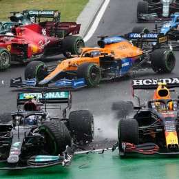 F1: el accidente múltiple y la insólita victoria que marcó al GP de Hungría 2021
