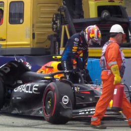 F1: Checo Pérez chocó en la Q1 de la clasificación en Hungría