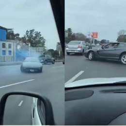 Caos en Avenida Lugones: una Ferrari casi ocasiona una tragedia