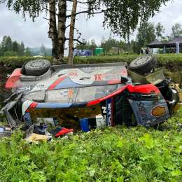 WRC: Tanak se retira del Rally de Finlandia luego de un fortísimo accidente