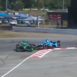 IndyCar: Grosjean, sancionado por "Comportamiento antideportivo" en Portland