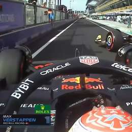 F1: El accidente que evitó Verstappen en la salida de boxes