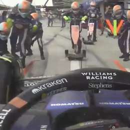 F1: Franco Colapinto hizo su primera parada en boxes en el GP de Italia