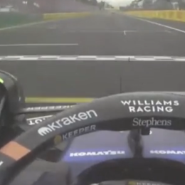 F1: ¡Orgullo! Así cruzaba la línea de meta Franco Colapinto