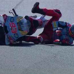 MotoGP: la caída de Márquez en la clasificación de San Marino