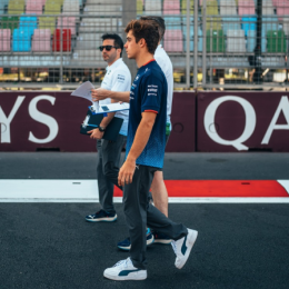 F1: Colapinto caminó la pista en la previa al GP de Azerbaiyán