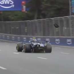 F1: el insólito inconveniente que sufrió Colapinto en su primera salida a pista en Baku