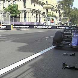 F1: Verstappen marcó el ritmo y Colapinto se accidentó en la 1ra práctica del GP de Azerbaiyán