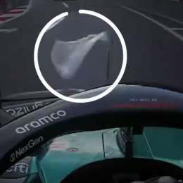 F1: el inconveniente que sufrió Alonso con una bolsa de plástico durante las prácticas en Baku