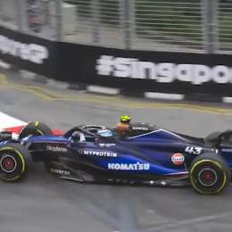 F1: Colapinto salió a girar por primera vez en el circuito de Marina Bay