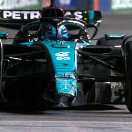 F1: así fue el accidente de Russell en el final de la FP2 en Singapur