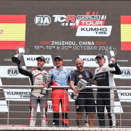 FIA TCR World Tour: Guerrieri se subió al podio en la primera carrera en China