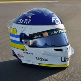 F1: Lucas Bricco contó cómo fue diseñar el casco de Colapinto en homenaje a Reutemann