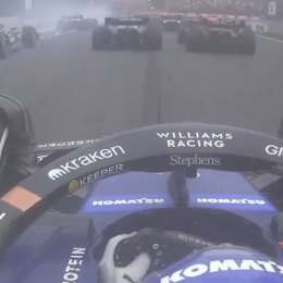 F1: Colapinto pasó a Bottas en la largada y esquivó el accidente entre Tsunoda y Albon