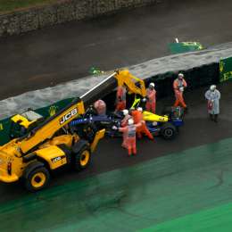 F1: el mensaje de radio de Colapinto después del accidente en Brasil