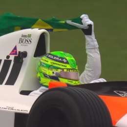 F1: ¡Emotivo! Hamilton giró con el McLaren de Senna en Brasil