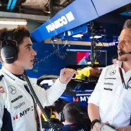 F1: Colapinto discutió la estrategia de carrera con su ingeniero