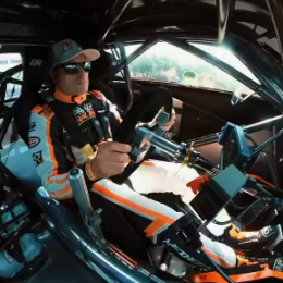 TC: ¡Desde adentro! Ledesma aceleró el Camaro en la ruta de La Pampa