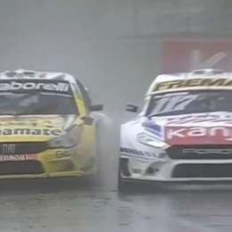 Top Race: el sobrepaso de Di Palma a Rossi bajo la intensa lluvia en Buenos Aires