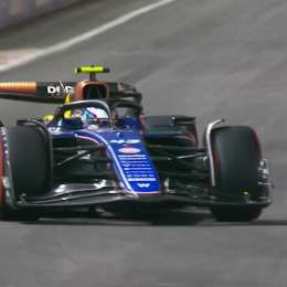F1: ¡Cámara inédita! Colapinto, a todo o nada con el Williams en la FP2 en Las Vegas