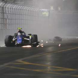 F1: así está el lugar donde se accidentó Colapinto en Las Vegas