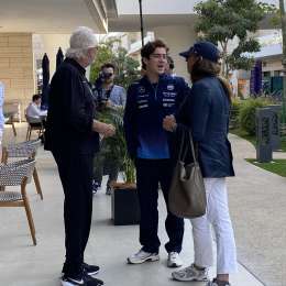 F1: la foto de Colapinto y Briatore en los boxes de Qatar