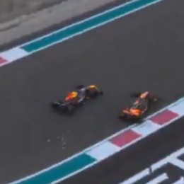 F1: el toque que generó la sanción a Verstappen en el arranque del GP de Abu Dhabi