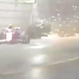 F1: las imágenes inéditas del golpe de Colapinto en el GP de Las Vegas