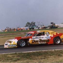 TC: Marcos Di Palma volvió a girar con su histórica Chevy en La Plata