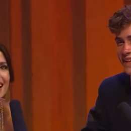 La ocurrente salida de Colapinto con la conductora en los Premios Olimpia