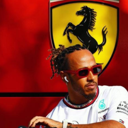 F1: el guiño de Lewis Hamilton a la escudería Ferrari en el primer día del 2025