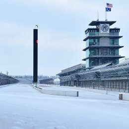 ¡Insólito! Hicieron snowboarding en el circuito de Indianápolis