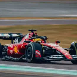 F1: Hamilton y Leclerc afrontan un nuevo test con el F-23 de Ferrari en Barcelona