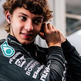 Antonelli mostró el diseño de casco con el que debutará en la F1