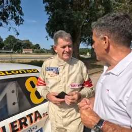 José "Chueco" Romero participó de la caravana de las Glorias del TC en Balcarce
