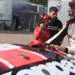 TC: Canapino y un gesto muy especial para su papá Alberto tras la pole