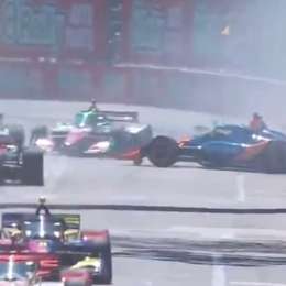 IndyCar: la carrera en St. Petersburg comenzó con un fuerte golpe