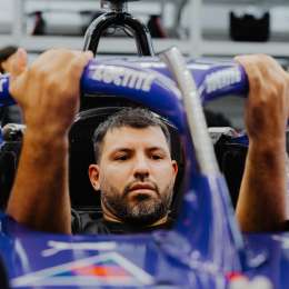 El Kun Agüero aceleró un Fórmula E en Miami