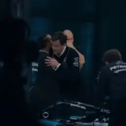 F1: ¡Material inédito! Así fue el reencuentro entre Wolff y Hamilton tras el fichaje de Lewis por Ferrari