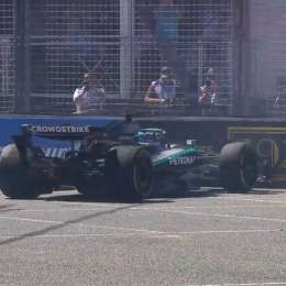 F1: el trompo de George Russell que marcó el final del entrenamiento