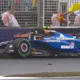 F1: Sainz se despistó con el Williams y debió abandonar en el GP de Australia